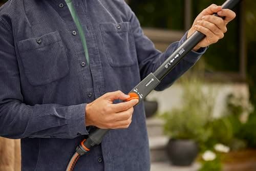 Gardena Telescopic Water Flow Handle M - XL: Water Conductive Cleaning Handle 155-260 cm, Aluminium, for Remote Areas, Original Gardena System (18804-20) - Image 5