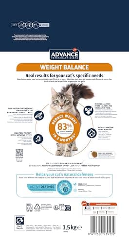 Advance Veterinary Diets Weight Balance - Dry Food for Cats with Overweight Problems - 1.5 kg - Image 5