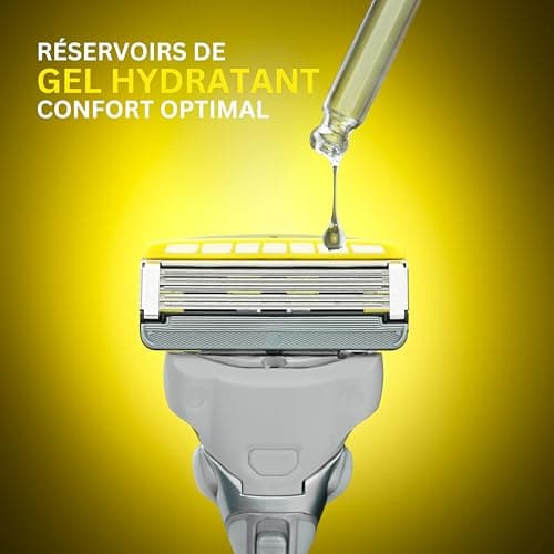 WILKINSON SWORD - Hydro 5 Ultimate Men's Razor | Shock Proof Technology | Hydrating Gel & Precision Blade | 1 Razor Handle + 5 Blade Refills - Image 4