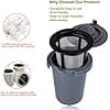 Cuisinart SS-RFC Home Barista Coffee Maker Reusable Filter Cups (Pack of 2) - Image 6
