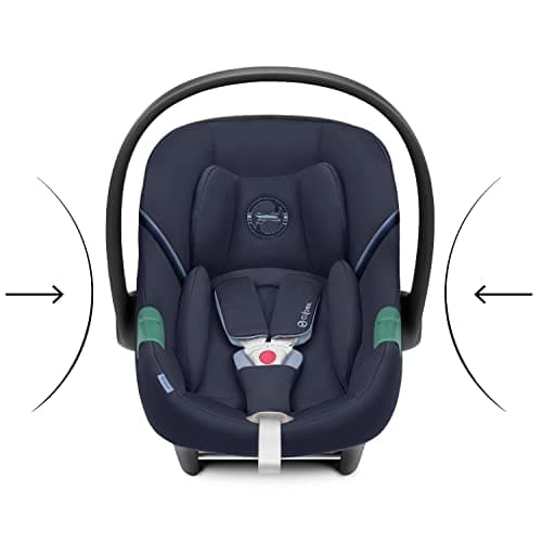 CYBEX Gold Aton S2 i-Size Case from Birth to Approximately 24 Months, Max. 13 kg, Newborn Reducer Cushion Included, SensorSafe Compatible, Ocean Blue - Image 3