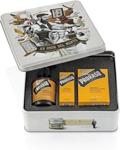 Proraso Wood & Spice Beard Care Set (3 products) - Beard Care Gift Set with Beard Cleaner, Beard Oil and Beard Balm - Made in Italy - Image 3