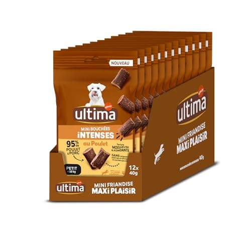 Ultima Treats for Small Adult Dogs – Intense Chicken Bites Pack of 12 x 40 g - Image 4