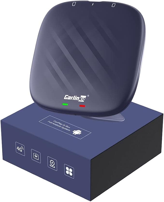 CarlinKit tbox Plus Android 13 CarPlay AI Box,8GB RAM+128GB ROM,Snapdragon QCM 6125, 33% Performance Increase, Support CarPlay/Android Auto Wireless, Google Play Store, Netflix, Youtube