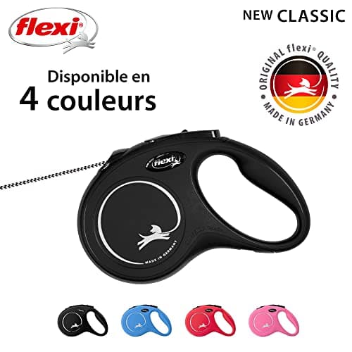 FLEXI New Classic Dog Lead with Cord 8 m Size S Black - Image 7