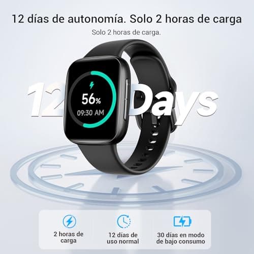 Men's Women's Smart Watch, Amoled Screen 1.85 Inch Smartwatch for Samsung iPhone Android, Men's Watch 5ATM 120+ Sports Modes SpO2/Sleep/Heart Rate/Pedometer/Calories Monitor - Image 5