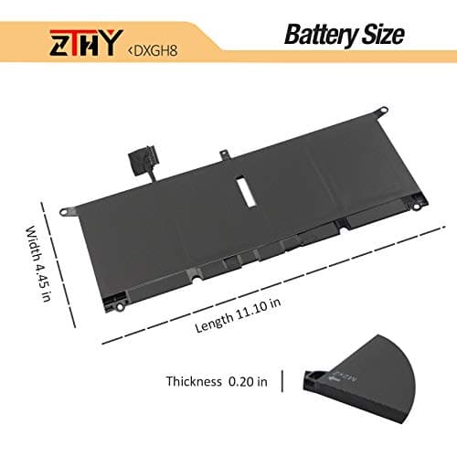 K KYUER DXGH8 Battery for Dell Inspiron 13 7000 7390 7391 7490 5390 5391 XPS 13 9305 9370 7390 9380 2019 Dell Latitude 3301 E3301 Vostro 13 5 000 5 390 5391 H754V V48RM G8VCF 451-BCDX 52WH Battery - Image 9