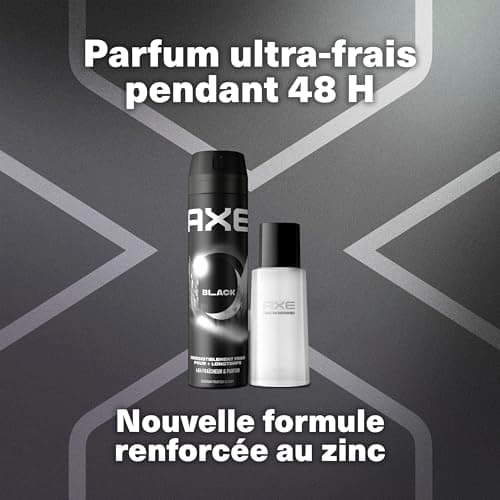Axe Coffret Homme - Black - 1x Déodorant 200ml & 1x Eau de Toilette 100ml - Image 6
