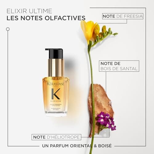 KÉRASTASE Elixir Ultime - L'Huile Originale - Huile Capillaire Nourrissante Multi-Usage - Soin Thermo-Protecteur Sans Rinçage - Huiles de Camélia & Argan - Tous Types de Cheveux - Image 7
