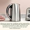 Cuisinart Electric Kettle Multi-Temperature - Fast Boiling - Cordless - Silver - Stainless Steel Finish - 1.7L Capacity - Adjustable Temperature - Removable and Washable Filter - Image 7