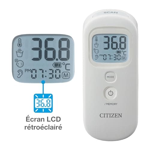 CITIZEN CTD711 Digital Forehead and Ear Thermometer for Adults, Kids and Babies 4 Modes Ear Forehead and Surface Temperatures Very Fast Measurement - Just 1 Second - Image 7