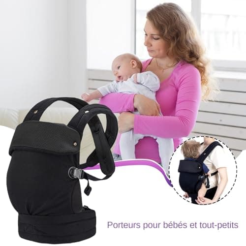Porte-Bébé Sac À Dos Pour | Équipement De Sortie Réglable Souple Ergonomique Et Léger,Porte-Bébé Confortable Pour Papa Et Maman - Pour Papa Voyage Courses Quotidien Sorties - Image 6