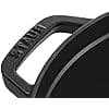 STAUB Enamelled Cast Iron Casserole Dish with Lid, Suitable for All Heat Sources Including Induction, 5 to 7 People, Round, 28 cm, 6.70 L, 7.7 kg, Matte Black - Image 5