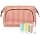 FRODOTGV Trousse de maquillage à motif vichy orange pour femme, Vichy orange, 1 Size - Image 2