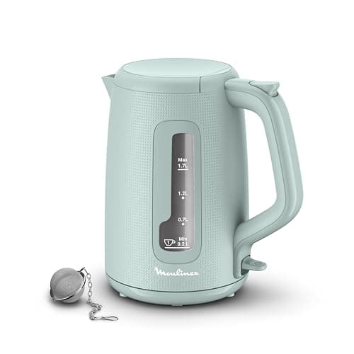 Moulinex Electric kettle, 1.7 L, Quick boil, Automatic shut-off, 1 cup indicator, Anti-limescale filter, Tea ball included, Morning, Eucalyptus, BY2M1310 - Image 2