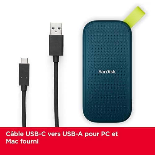 SanDisk Monterey 2TB Portable SSD (External Solid State Drive, Read Speed Up to 800MB/s, Two Meter High Drop Protection, Rubber Notch) - Image 4