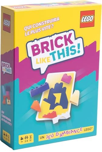 Asmodee - BRICK LIKE THIS! The official LEGO game - Fast and fun building game for the whole family: children, teens and adults - 15 mins, 2-8 players, ages 7 and up, French version - Image 2