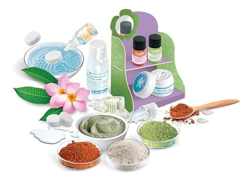 Clementoni | Science & Game Beauty Masks for Kids 8+ | Create Your Own Natural Care | Green & Pink Clay | Candy Beard Flavour | DIY Spa Activity | Educational Cosmetic Box - Image 3