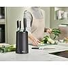 Joseph Joseph Elevate 5 Piece Knife Set with Non-Slip Storage Block, Japanese Stainless Steel Knives - Editions - Sage Green and Black - Image 4