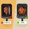 HONYAO Air Fryer Accessory for Ninja Foodi Dual Zone, 2 Pieces Silicone Air Fryer Mould Compatible with Ninja AF300EU, AF400EU, AF451EU and Other Dual Zone Air Fryer 7.6-10L - Image 5