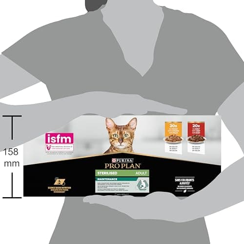 PURINA PRO PLAN | Adult STERILISED MAINTENANCE | Complete Food for Sterilized Adult Cat | Helps Maintain Good Urinary Health | Sliced in Sauce | Chicken, Beef | Sachets | 40x85g - Image 6
