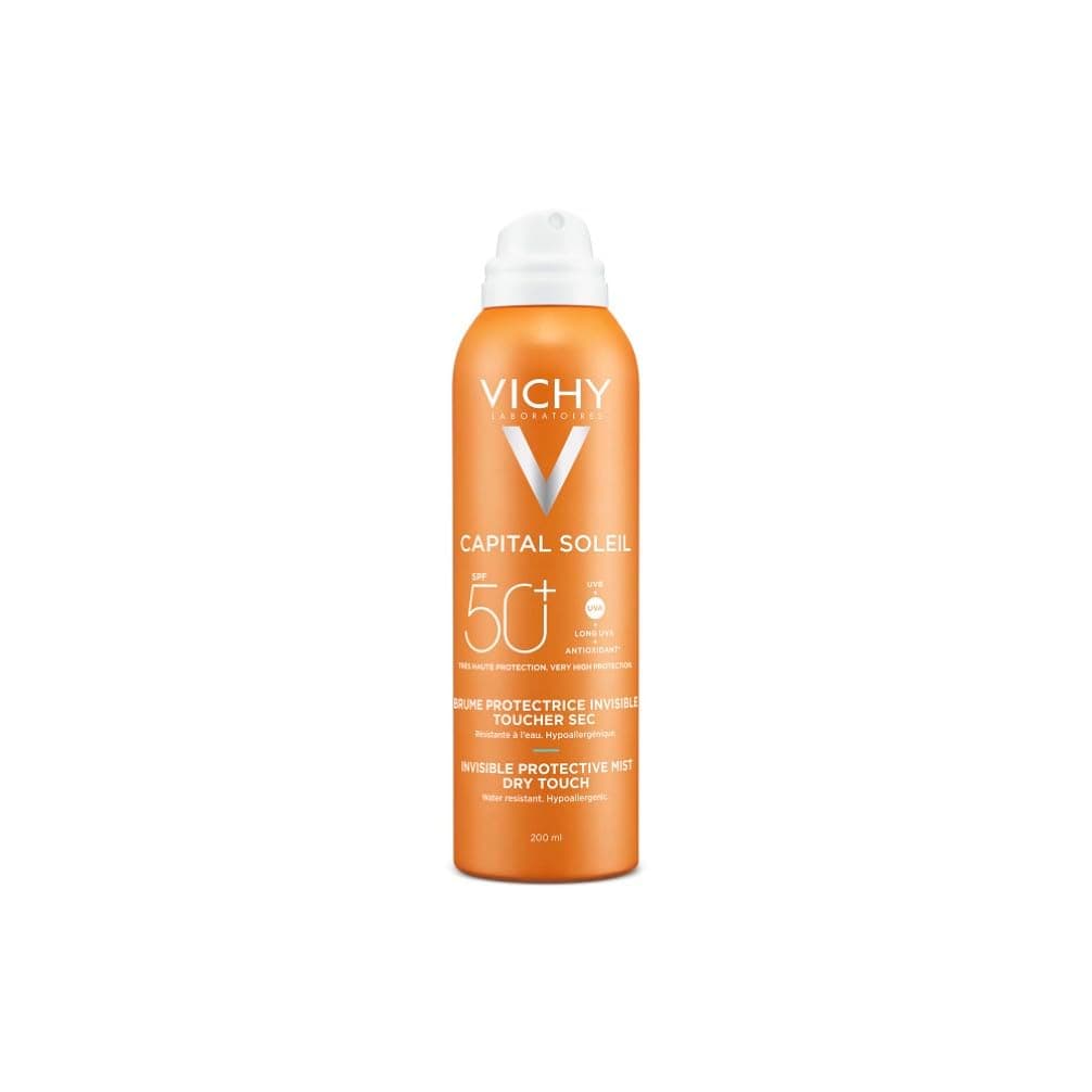 Vichy, Capital Soleil, Brume Solaire Hydratante SPF50, Visage et Corps, Résiste à l'Eau, Protection Très Large Spectre UVA et UVB, Tous Types de Peaux, 200 ml - Image 4