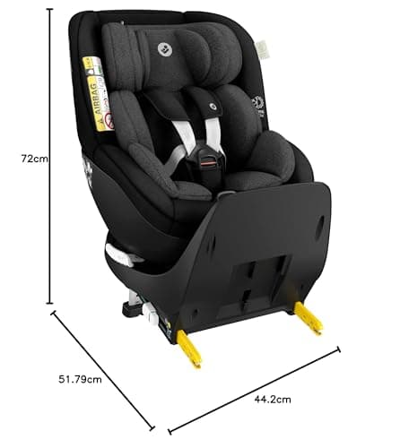 Maxi-Cosi Mica Pro Eco i-Size 360° Swivel Car Seat, 0-4 Years (40-105 cm), ClimaFlow, G-CELL Side Impact Protection, 100% Recycled Fabrics, Adjustable Headrest, ISOFIX, Authentic Black - Image 8