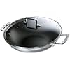 Le Creuset LE CREUSET 96201130001000 Non-Stick Wok with Glass Lid, 30 cm, 3-Ply Integral Stainless Steel, Capacity 4.3 L, Silver - Image 2