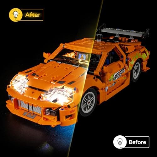 YEABRICKS LED Light for Lego-42204 Technic Fast and Furious Toyota Supra MK4 Model Building Blocks (Lego Set Not Included) - Image 7