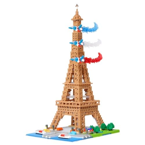 Bandai – nanoblock – Deluxe Eiffel Tower – Mini Brick Figurine – 2500 Pieces – Building Set Monuments Paris – Construction Kit Toy for Children 12 Years and Above Teenagers Adults – NBC057 - Image 2