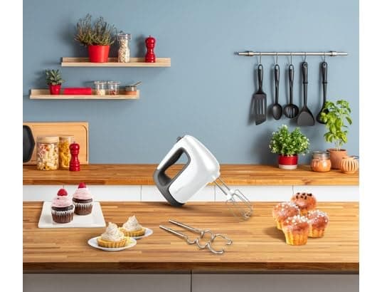 Moulinex Prep'Mix+ HM460110 Electric Mixer, 500 W, 5 Speed, Turbo Adjustment, 2 Whisks + 2 Stainless Steel Kneaders, Ideal for Light and Thick Prep'Mix+ - Image 3