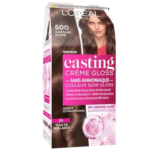 L'ORÉAL PARIS - Semi-Permanent Hair Colour Tone on Tone - Gloss Care Colour - Ammonia Free - Casting Cream Gloss - Shade: Light Brown (500) - Image 2