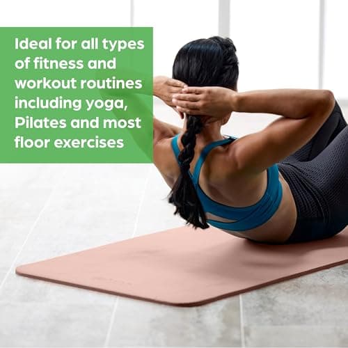 Gaiam Essentials Thick Yoga Mat with Carrying Strap for Yoga Mat, Black, 72" x 24" x 24" - Image 7