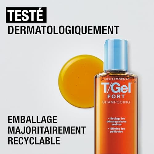 Neutrogena – Shampoo T/Gel Strong (250 ml bottle) – Anti-itching and anti-dandruff shampoo – Effective from the 1st week of use - Image 7