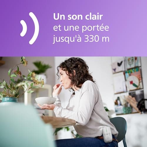 Philips Avent DECT Two-Way Audio Baby Monitor, Interference-Free, 330m Range, 24-Hour Battery Life, Smart ECO Mode, Night Light, SCD503/26 - Image 5