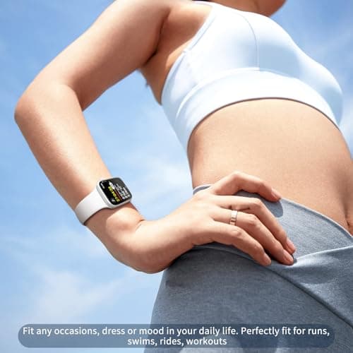 AMSKY 6pcs Silicone Strap Compatible with Apple Watch Band 40mm 44mm 42mm 46mm 41mm 45mm 38mm 49mm Women Men Sport Compatible with Apple Watch Series 11 10 9 8 7 6 5 4 SE 3 2 1 - Image 5