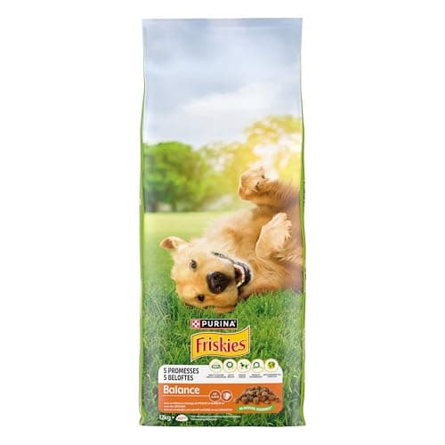 FRISKIES | Balance | Chien | Croquettes pour Chiens Adultes | au Poulet, au Boeuf et Légumes ajoutés | Source de protéines de Haute qualité | Sac | 12 KG - Image 4