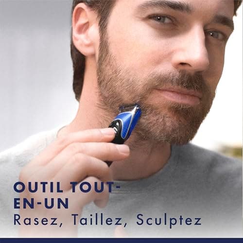 Gillette Men's Body & Beard Trimmer, All in One Electric Shaver and Sculptor with Braun Technology, 1 ProGlide Blade, 3 Clogs, Waterproof, Precision Shaver on Face and Torso - Image 4