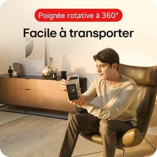 LG CineBeam HU710PB Portable Projector Compact Design for Home Cinema, 500 Lumen, 4K UHD, Projection Between 50~120 Inches, LG Smart WebOS 6.0, Bluetooth and Built-in Speakers - Image 6