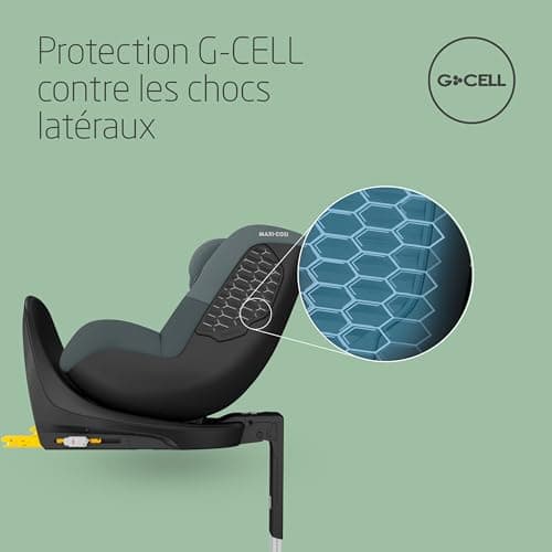 Maxi-Cosi Mica 360 S, i-Size Baby Car Seat, 3 Months to 4 Years (61-105 cm), Isofix 360 Swivel Car Seat, FlexiSpin Rotation, 5 Tilts, G-CELL Protection, Easy-in Harness, Tonal Graphite - Image 5