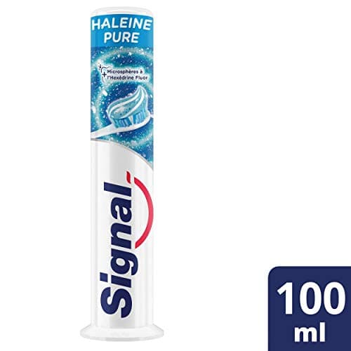 SIGNAL - Pure breath toothpaste measuring device - 12 hours of fresh breath - Purified mouth - 95% ingredients of natural origin - 100 ml - Image 3