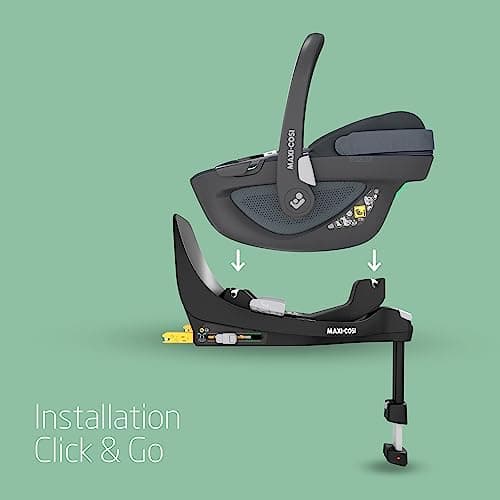 Maxi-Cosi FamilyFix 360 i-Size Base, Swivel Car Seat Base, ISOFIX 360 Swivel Base, 0-4 Years (40-105cm), FlexiSpin One-Handed Rotation, TravelSafe Rotation Lock, Click & Go, Black - Image 6