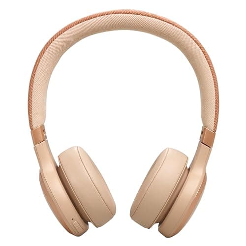 JBL Live 670NC On-Ear Headphones, Bluetooth 5.3, Multi-Source Connection, Adaptive Noise Reduction and Smart Ambient, Up to 65 Hours of Battery Life, Beige - Image 3