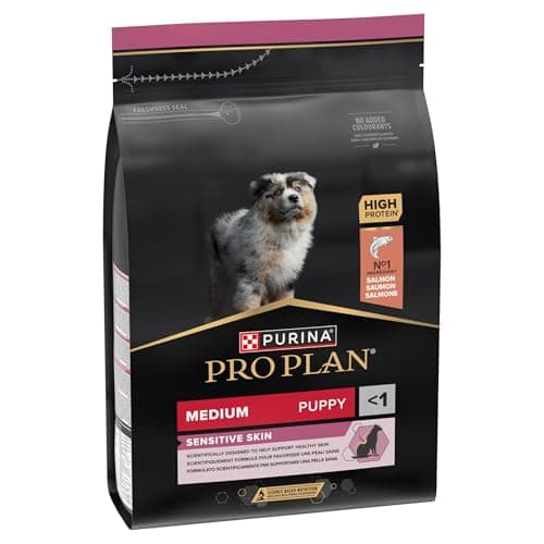 PURINA PRO PLAN | Sensitive Skin | Complete Dry Food for Medium Puppies | Promotes Healthy Skin and Shiny Coat | Salmon | Dry Food | Bag | 3 kg - Image 5