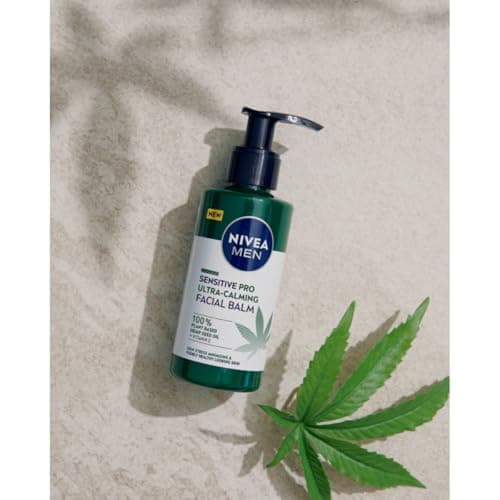 NIVEA MEN Sensitive Pro Ultra Soothing Face Balm (150ml), Aftershave Balm Enriched with Hemp Seed Oil and Vitamin E for Stress Minimizing Facial Care - Image 7