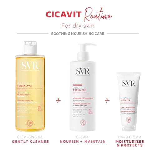 SVR – Cicavit+ Crème Mains – Gamme Cicavit+ – Réparation intense & protection 8 h – Pour mains très sèches, abîmées – Beurre/coco, polysaccharides, prébiotiques – 75 g - Image 7