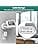 HomeMount For Nest Hub Wall Mount Space Saving Smart Home Wall Mount Compatible with Google Nest Hub (White) - Image 6