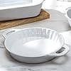 (White) - Staub 40508-616 Bakeware-Pie-Pans, 23 cm, White - Image 3