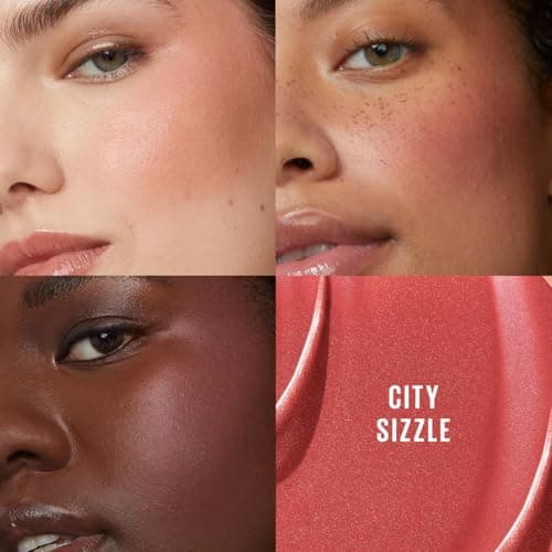 Maybelline New York - Blush Liquide Illuminateur Multi-Usage - Fard à Joues, Highlighter et Bronzer - Bonne Mine - Teint Hâlé - Maquillage Glowy - SUNKISSER - Teinte : City Sizzle - 4,7 ml - Image 6