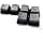 HUYUN Cherry MX Key Switch FPS Backlit Replacement Keys for Corsair Gaming Keyboards (Grey) - Image 5